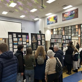Vernissage d'oeuvres d'élèves